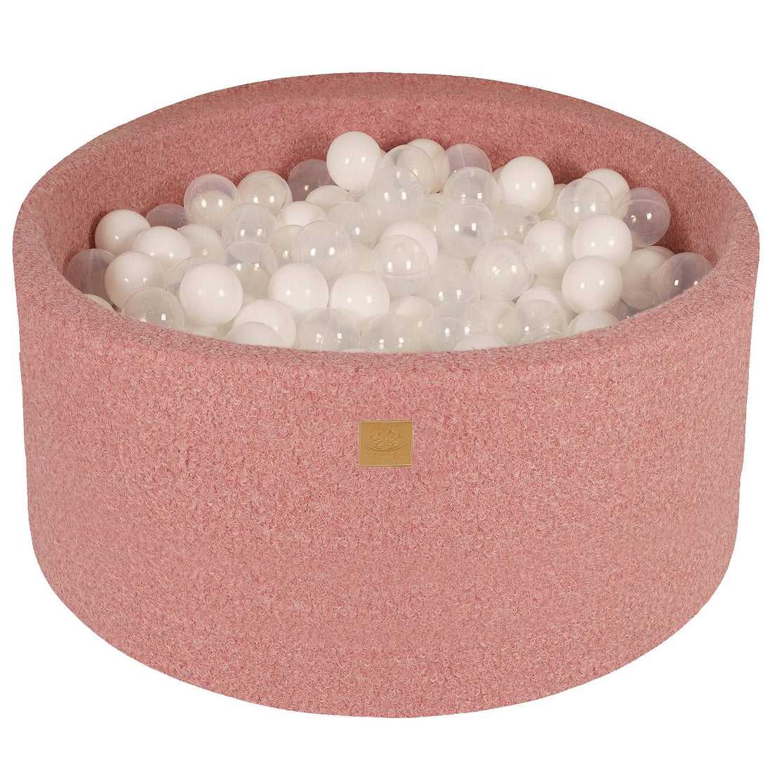 Piscine à Balles MeowBaby® BOUCLE Rose + 300 Balles - 90x40cm