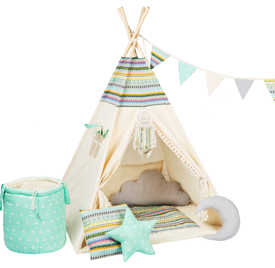 Kids Tipi Tent - Indian Adventure