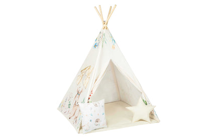 Tente Tipi pour enfants - Fleurs épanouies