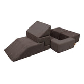 Kids Play Sofa Bricks | Kids Play Sofa | MeowBaby® Sofa Corduroy | Brown Corduroy Play Sofa Bricks | Modular Play Sofa for Kids | Brown Corduroy Play Sofa Bricks |