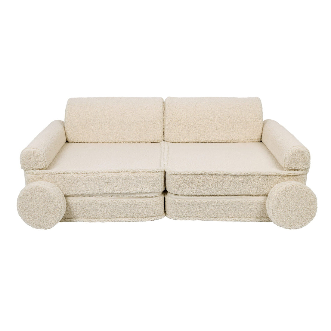 Cream Bearly Kids Play Sofa | Bearly Kids Play Sofa | MeowBaby® cream Bearly Play Sofa for Kids | The MeowBaby® bearly modular sofa cream |