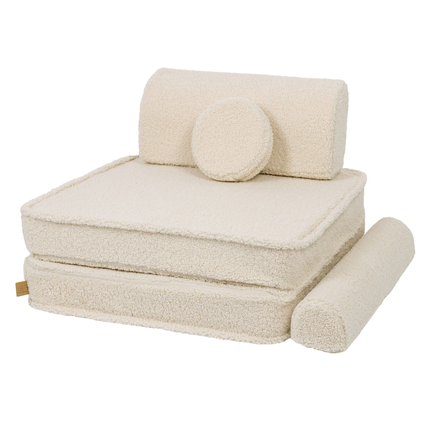 Cream Bearly Kids Play Sofa | Bearly Kids Play Sofa | MeowBaby® cream Bearly Play Sofa for Kids | The MeowBaby® bearly modular sofa cream |