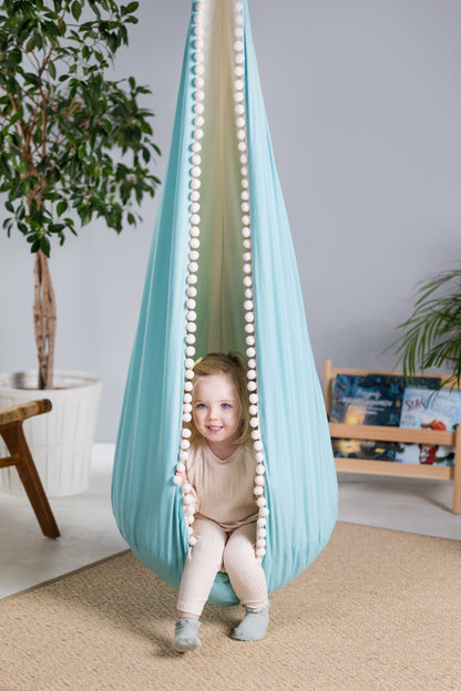 Kids Cocoon Swing - Pastel Flower