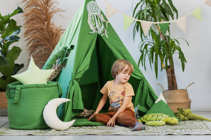 Kids Tipi Tent - Green Forest