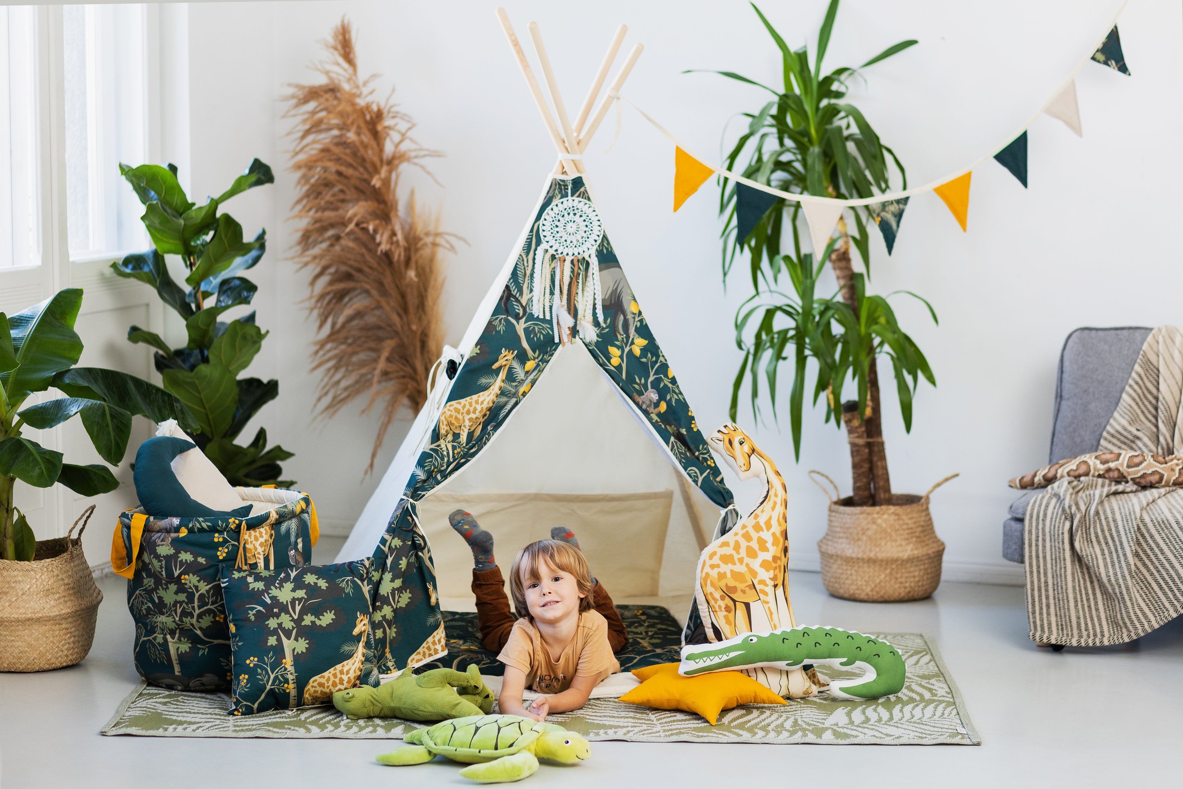 Kids Tipi Tent - Safari