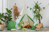 Green Tipi Tent | Green & Cream Tipi | Tipi Tent for Kids | Kids Tipi Tent | Tipi Tent for Babies and Toddlers | Cream Tent | Tipi Tent |