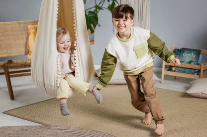 Balançoire Cocoon pour Enfants - Nuage Crémeux