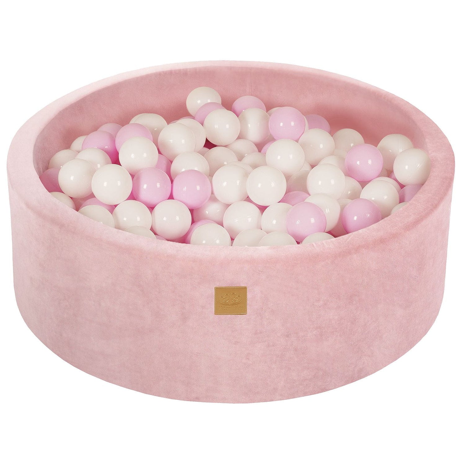 MeowBaby®  VELVET Light Pink Ball Pit + 250 Balls - 90x30cm