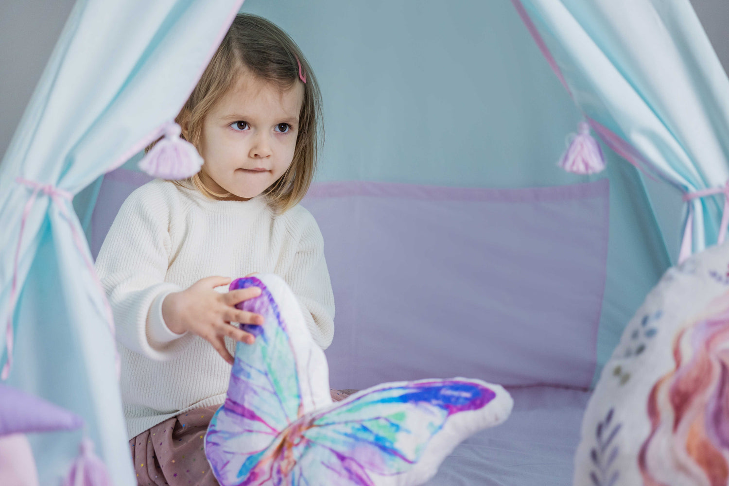 Kids Tipi Tent - Lilac Dream