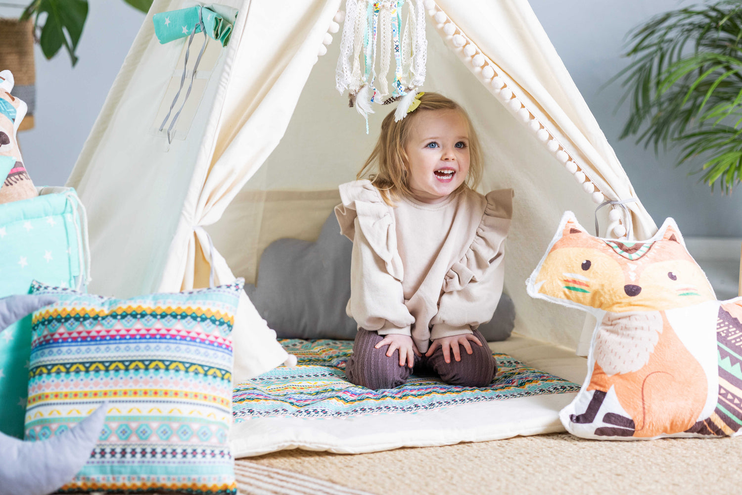 Tenda Tipi per bambini - Avventura indiana