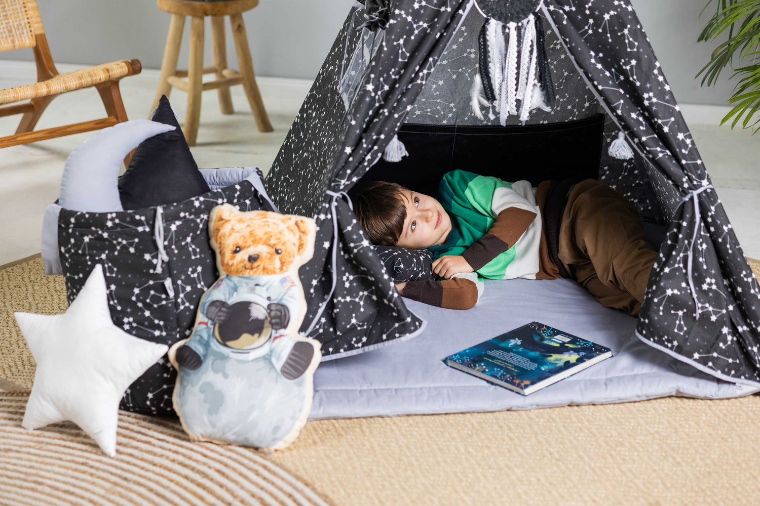 Kids Tipi Tent - Night Stars