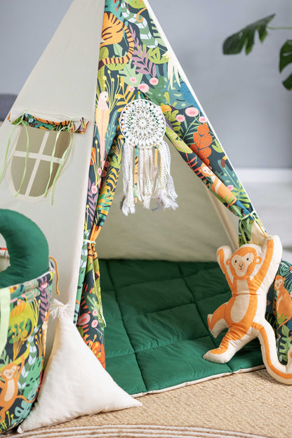 Kids Tipi Tent - Jungle Kingdom