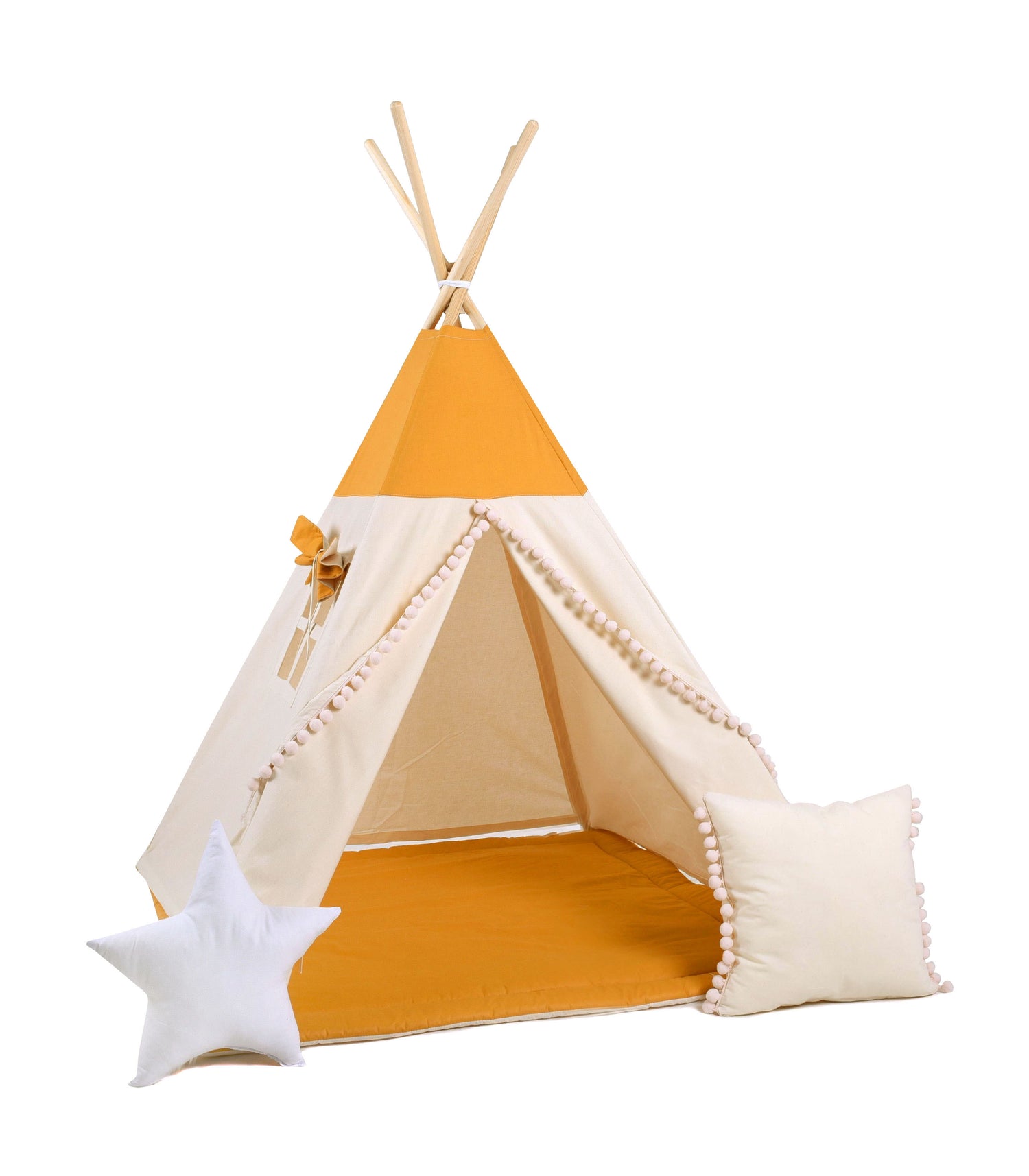 Yellow Tipi Tent | Tipi Tent for Kids | Kids Tipi Tent | Tipi Tent for Babies and Toddlers | Yellow Tipi Tent | Tipi Tent | Tipi Tent for Boys &amp; Girls | 