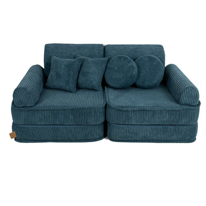 turquoise corduroy play sofa | turquoise corduroy Play Sofa | Play Sofa Kids turquoise corduroy | MeowBaby turquoise corduroy soft play sofa | 