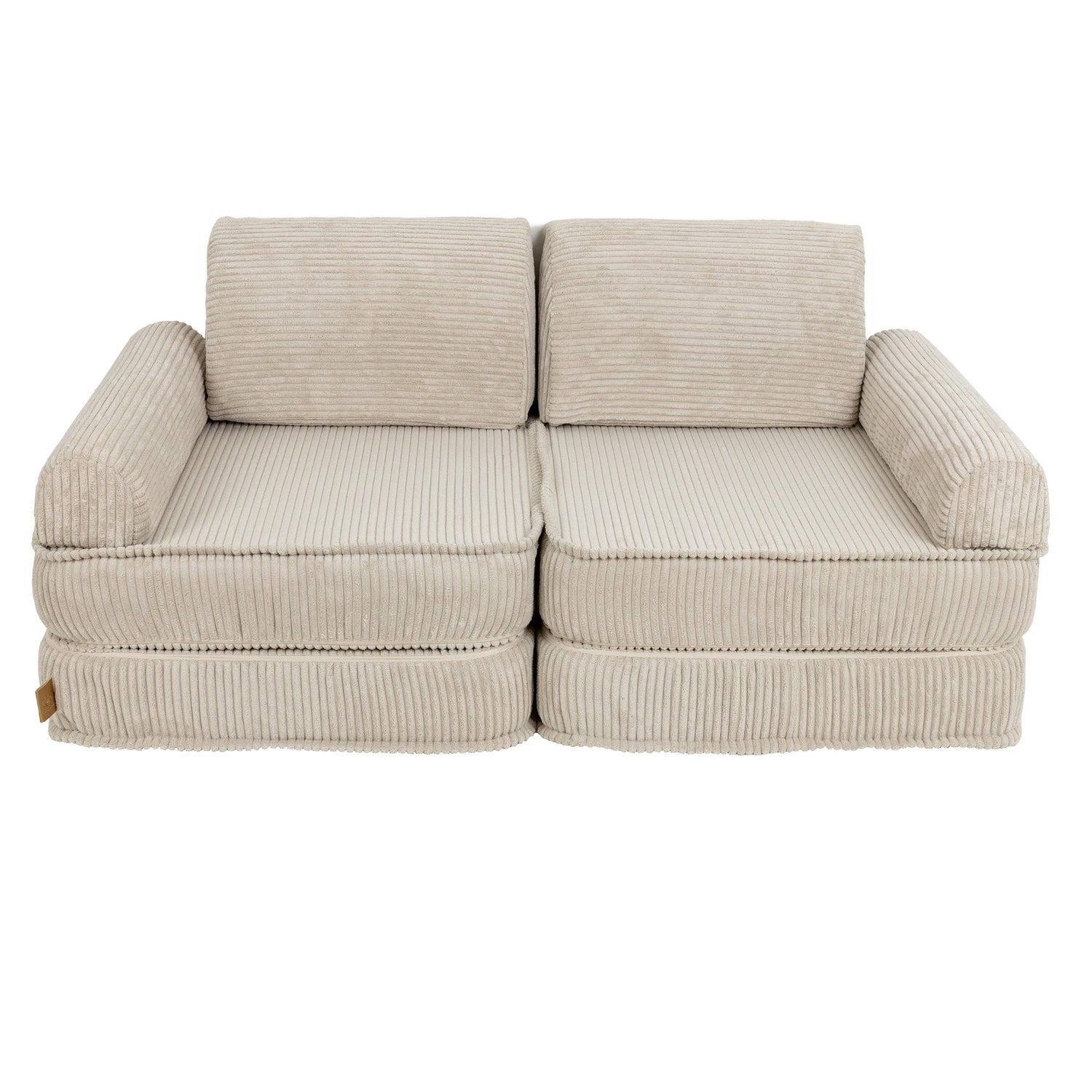 cream corduroy play sofa | cream/ecru corduroy Play Sofa | Play Sofa Kids cream corduroy | MeowBaby cream/ecru corduroy soft play sofa | 