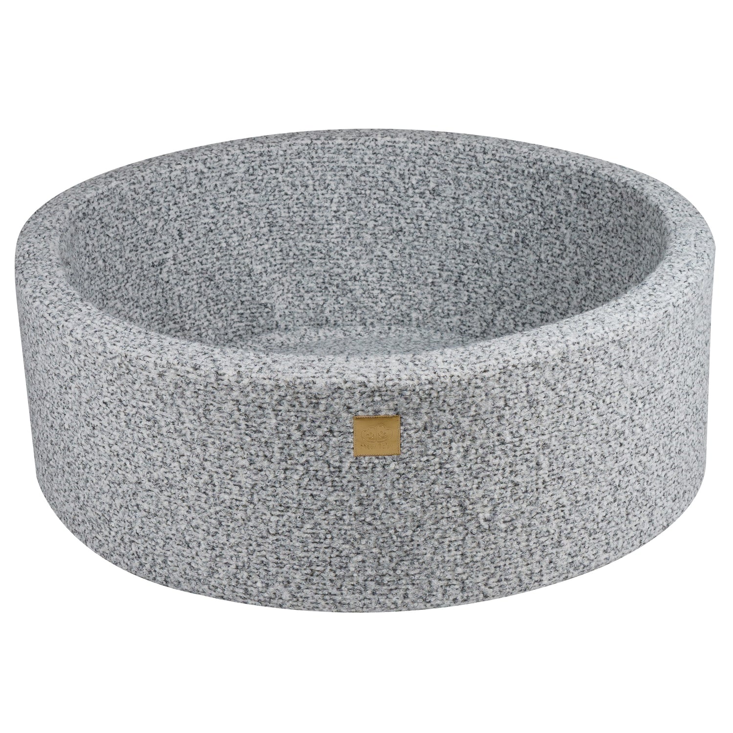 Piscina con palline BOUCLE MeowBaby® Marled Grey + 250 palline - 90x30 cm