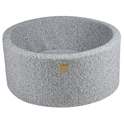 Piscine à Balles BOUCLE Gris Chiné MeowBaby® + 300 Balles - 90x40cm