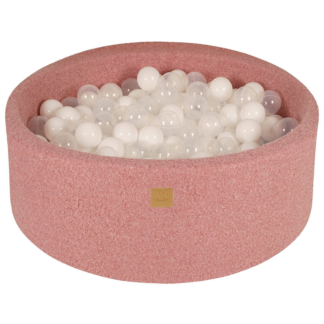 MeowBaby® Pink BOUCLE Ball Pit + 250 Balls - 90x30cm