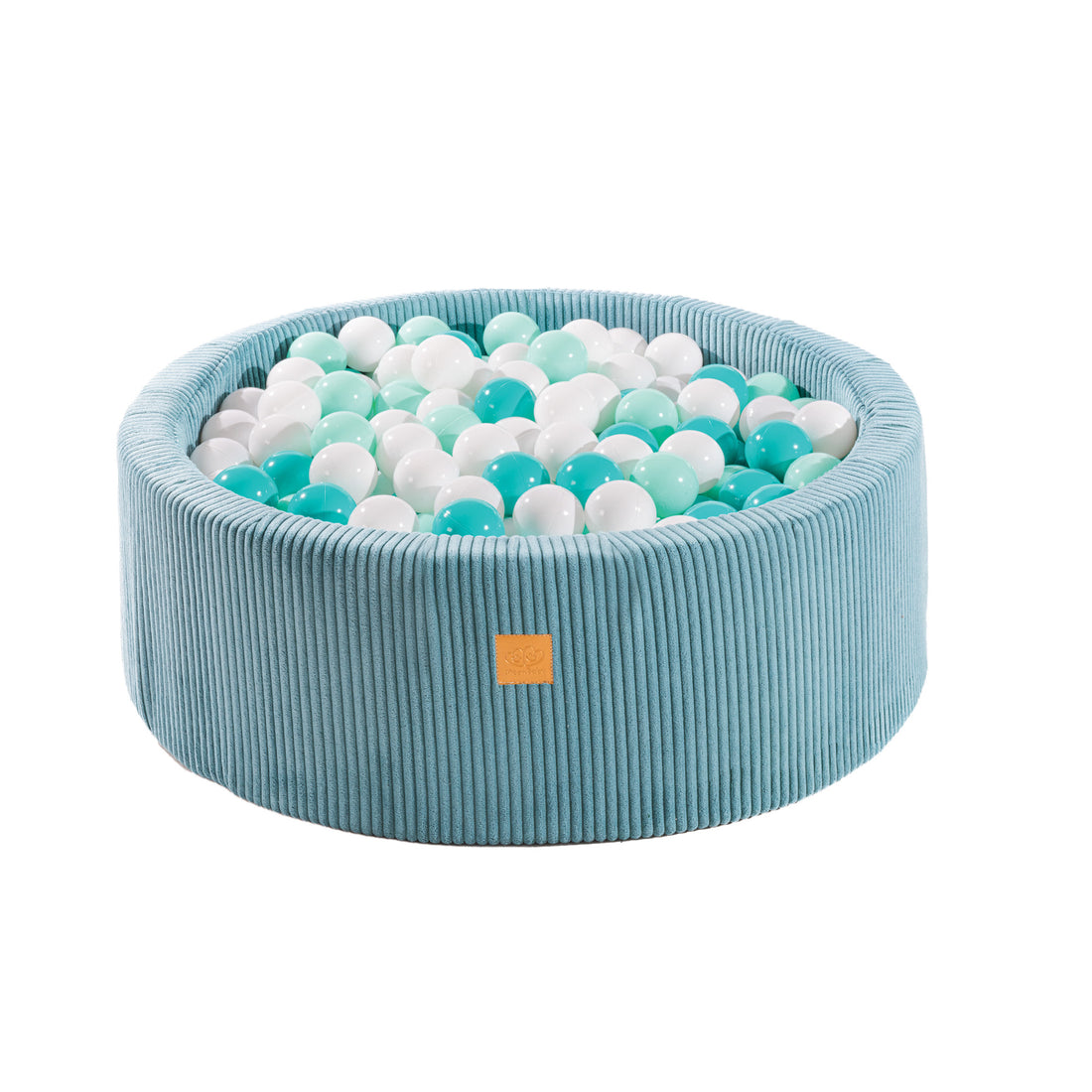 MeowBaby® Piscine à Balles BOUCLE Blanche + 250 Balles | Fosse à balles Boucle |