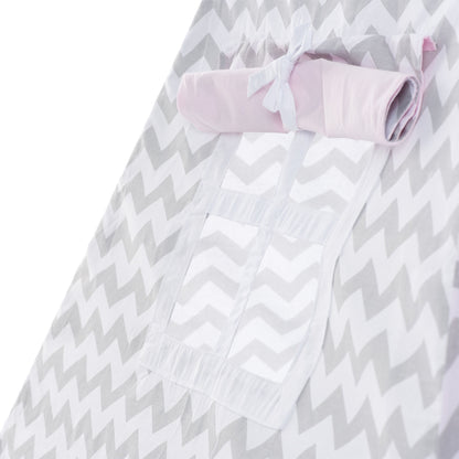 Pink &amp; Grey Tipi Tent | Tipi Tent for Kids | Kids Tipi Tent | Tipi Tent for Babies and Toddlers | Pink Tent | Tipi Tent | Tipi tent for Girls |