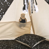 Black & Cream Tipi Tent | Tipi Tent Black | Tipi Tent for Kids | Kids Tipi Tent | Tipi Tent for Babies and Toddlers | Black Tent | Tipi Tent | Tipi Tent for Boys & Girls |