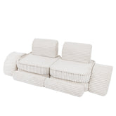 Meowbaby Churros Pocket Sofa Max Cotton Candy White