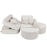 Meowbaby Churros Pocket Sofa Max Cotton Candy White