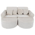 Meowbaby Churros Pocket Sofa Max Cotton Candy White