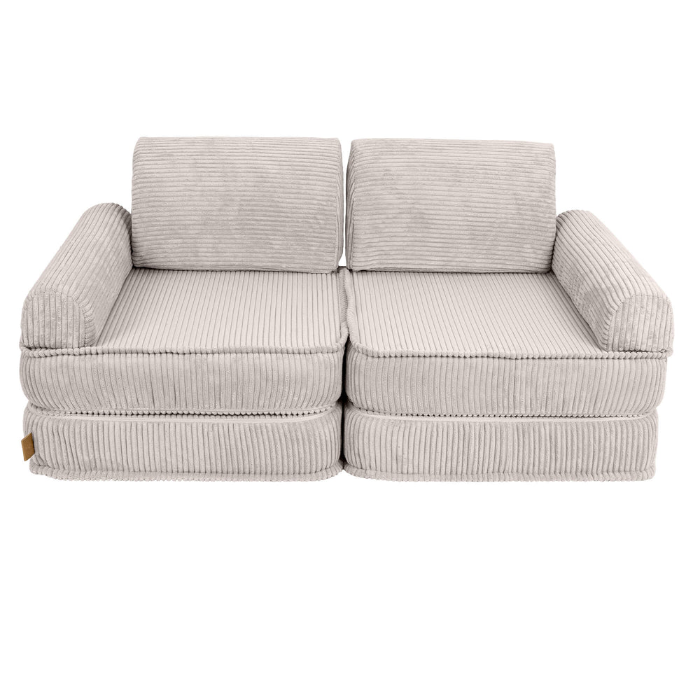 cream corduroy play sofa | cream/ecru corduroy Play Sofa | Play Sofa Kids cream corduroy | MeowBaby cream/ecru corduroy soft play sofa | 