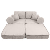 cream corduroy play sofa | cream/ecru corduroy Play Sofa | Play Sofa Kids cream corduroy | MeowBaby cream/ecru corduroy soft play sofa | 
