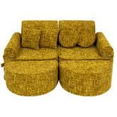MeowBaby honey mustard tangle soft play sofa | kids play sofa | modular play sofa for kids 