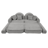 Meowbaby Churros Pocket Sofa Max Moon Dust Grey