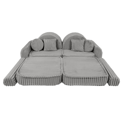 Meowbaby Churros Pocket Sofa Max Moon Dust Grey