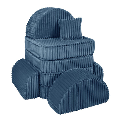 Meowbaby Churros Pocket Sofa Max Midnight Blue