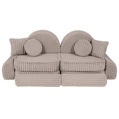 Meowbaby Churros Pocket Sofa Max Pebble Beige