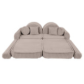 Meowbaby Churros Pocket Sofa Max Pebble Beige