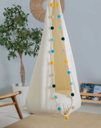 Altalena Cocoon per bambini - Arcobaleno