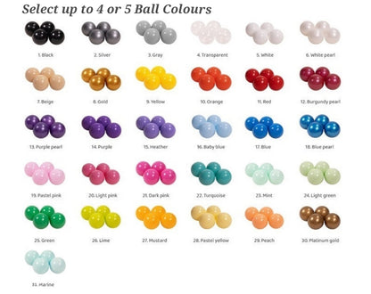 MeowBaby® Marled Grey BOUCLE  Ball Pit + 300 Balls - 90x40cm