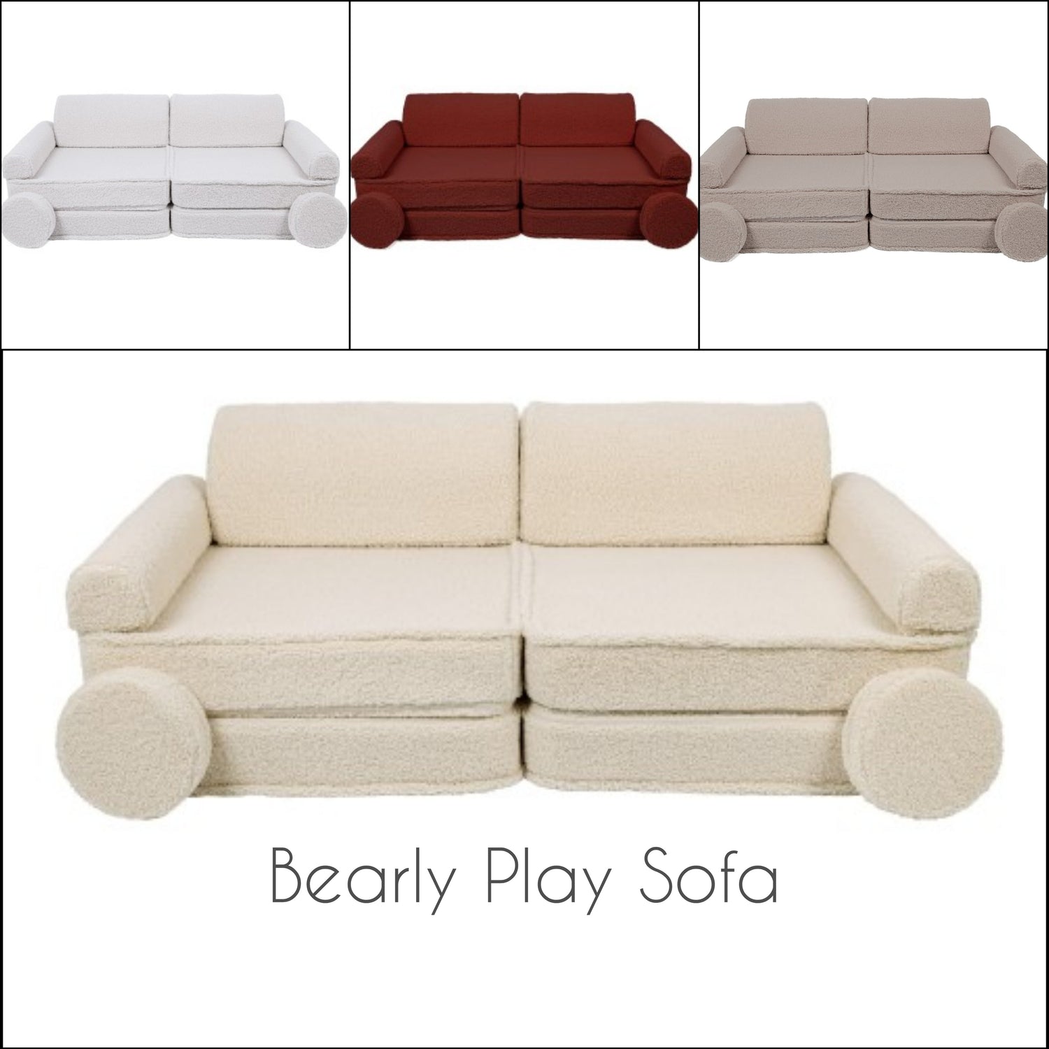 Bearly Kids Play Sofa | Bearly Kids Play Sofa | MeowBaby® Bearly Play Sofa for Kids | The MeowBaby bearly modular sofa |