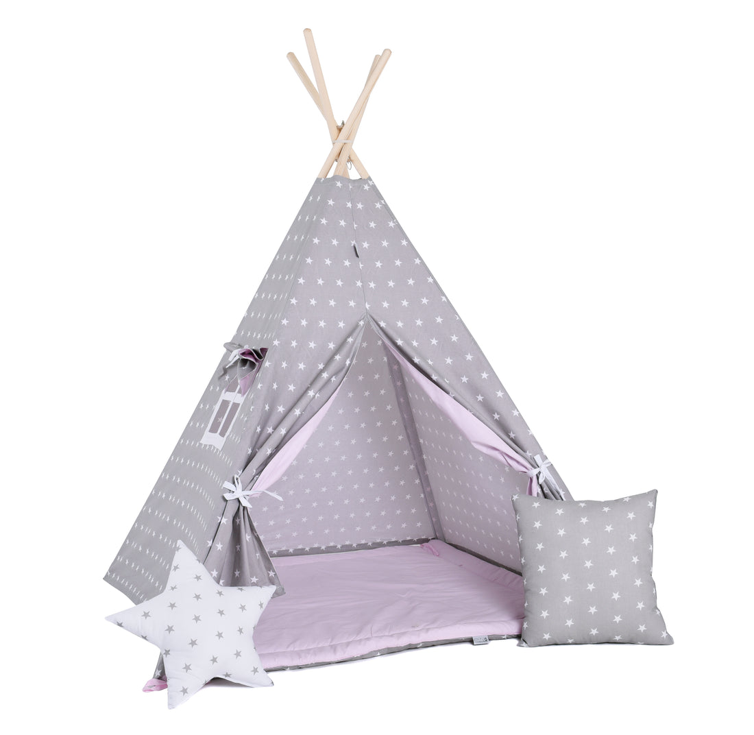 Tenda per bambini - Rosa e stelle