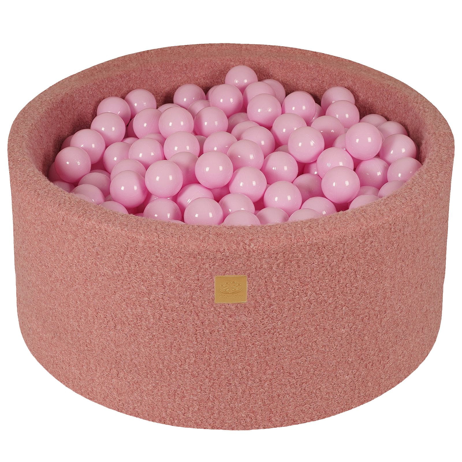 Piscine à Balles MeowBaby® BOUCLE Rose + 300 Balles - 90x40cm