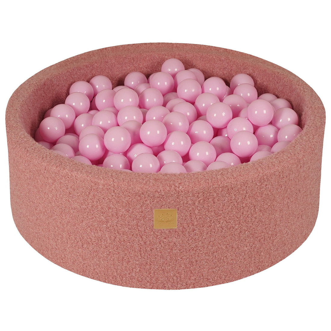 MeowBaby® Pink BOUCLE Ball Pit + 250 Balls - 90x30cm