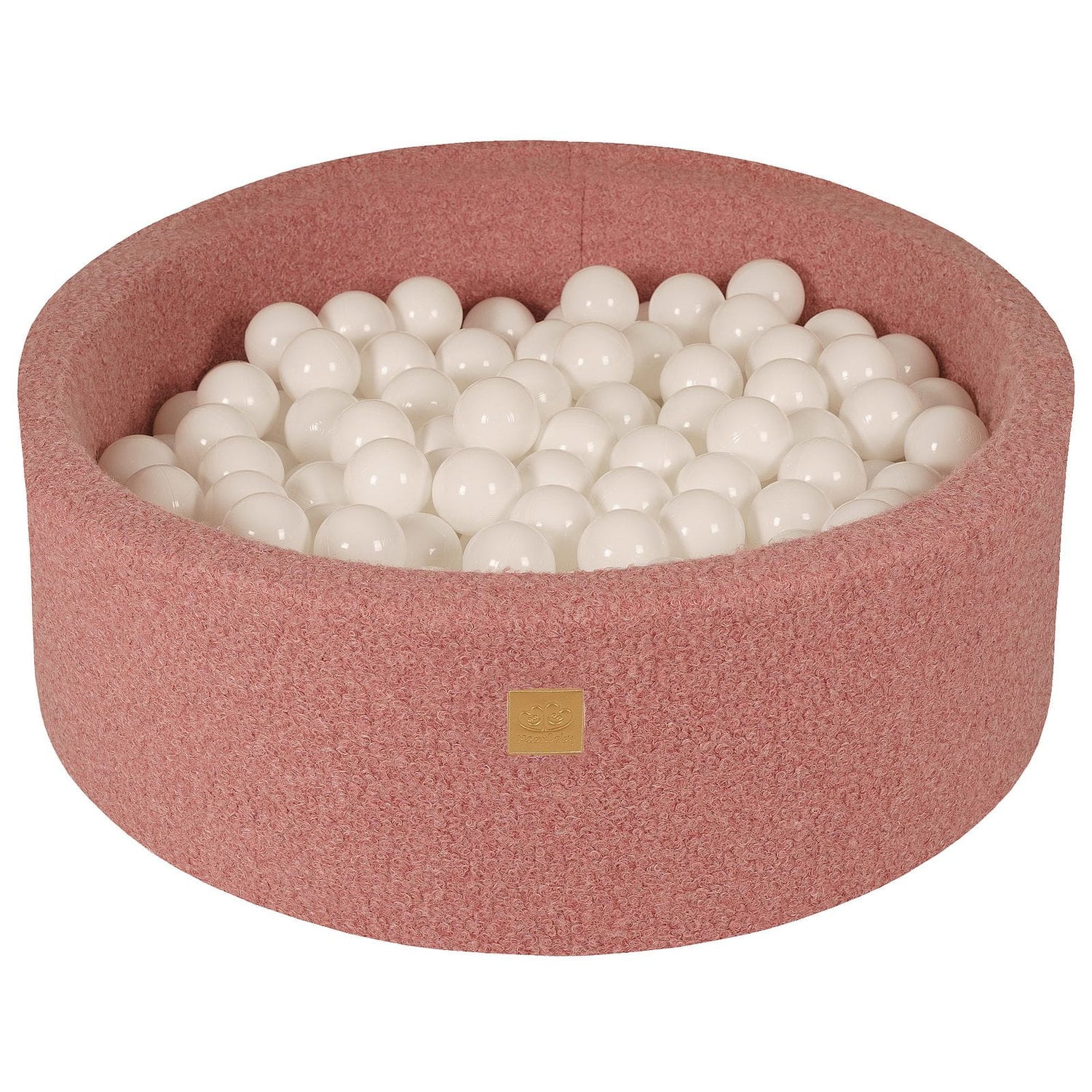 Piscine à Balles MeowBaby® BOUCLE Rose + 250 Balles - 90x30cm