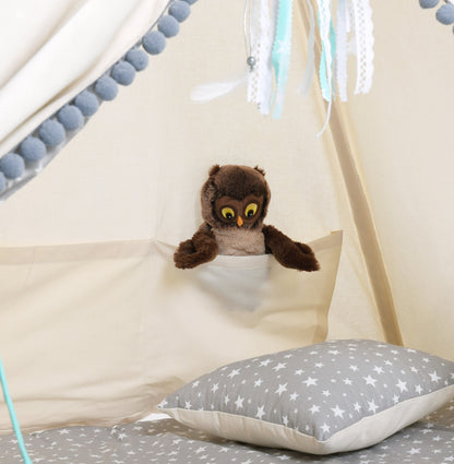 Kids Tipi Tent - Mint Star Pearl