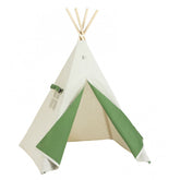 Green Tipi Tent | Green & Cream Tipi | Tipi Tent for Kids | Kids Tipi Tent | Tipi Tent for Babies and Toddlers | Cream Tent | Tipi Tent |