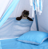 Blue & Grey Tipi Tent | Tipi Tent Blue | Tipi Tent for Kids | Kids Tipi Tent | Tipi Tent for Babies and Toddlers | Blue Tent | Tipi Tent | Tipi Tent for Boys |