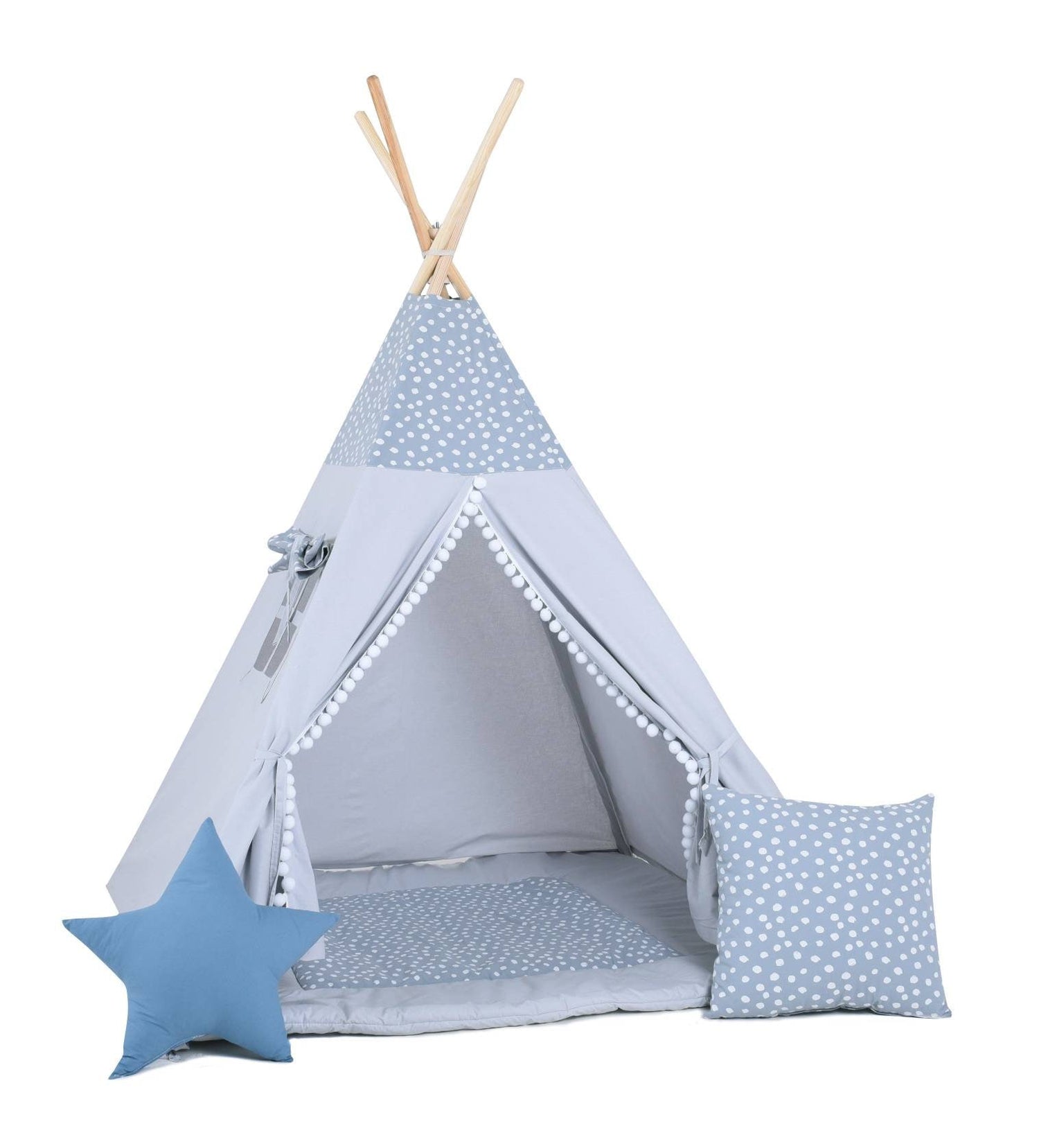 Tente Tipi Gris/Bleu - L&