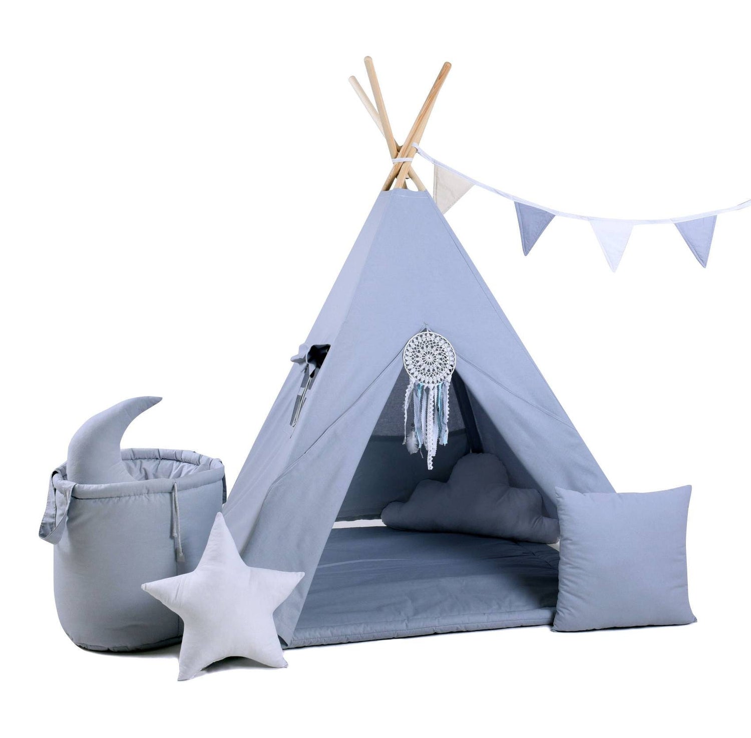 Kids Tipi Tent - Steel Castle