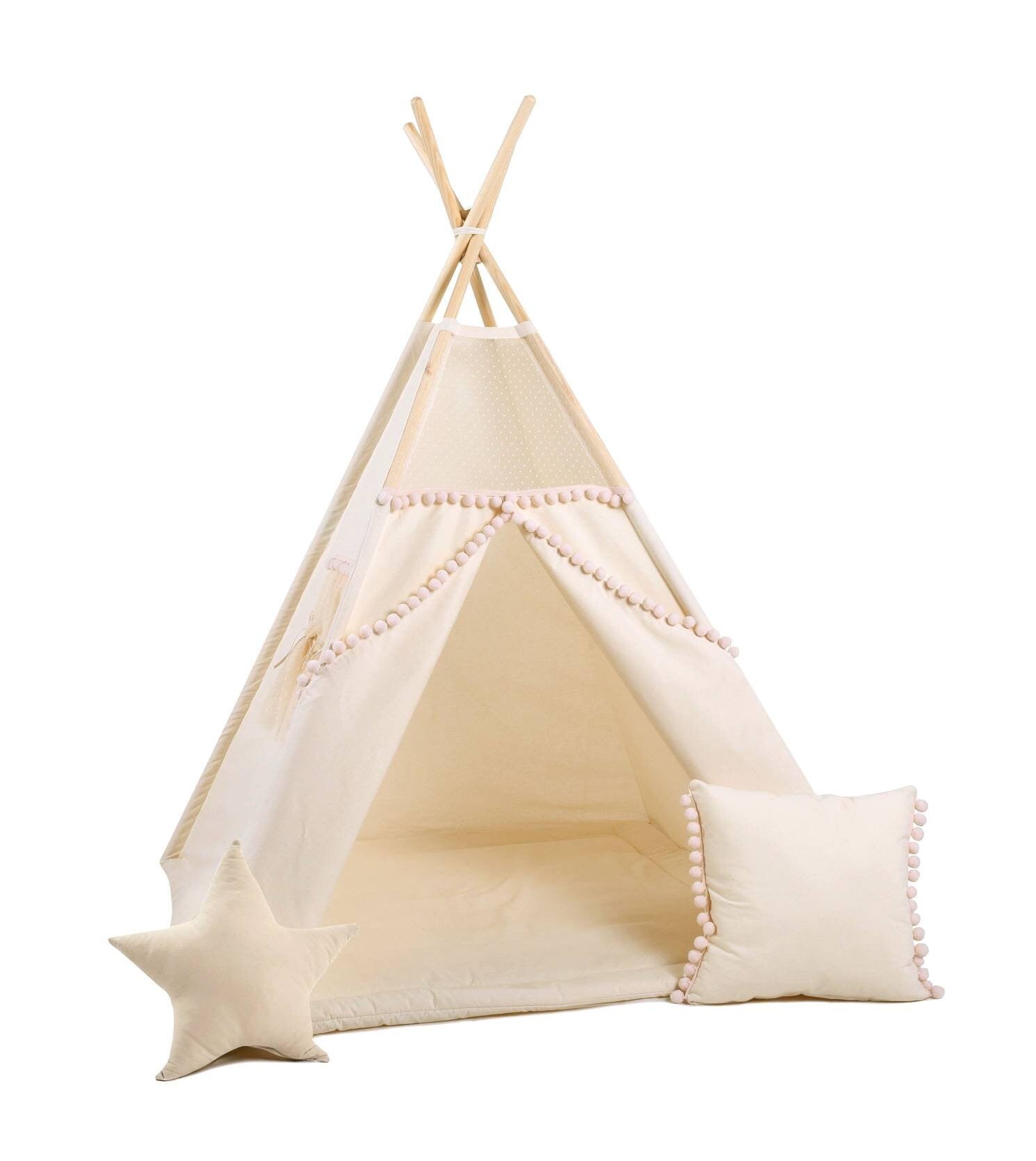 cream Tipi Tent | Tipi Tent for Kids | Kids Tipi Tent | Tipi Tent for Babies and Toddlers | Cream Tent | Tipi Tent | 