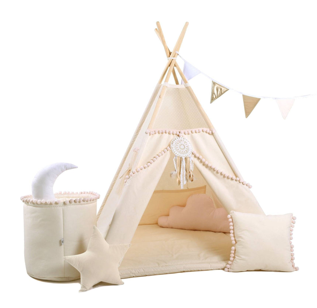 cream Tipi Tent | Tipi Tent for Kids | Kids Tipi Tent | Tipi Tent for Babies and Toddlers | Cream Tent | Tipi Tent | 